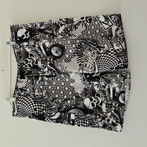 O'Neill Board Shorts Skull Graphic Black And White Size‎ 36